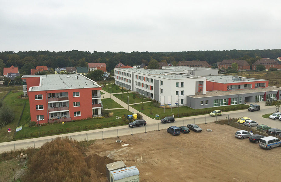Neubau eines Pflegeheimes mit 109 Betten sowie 42 betreuten WE
